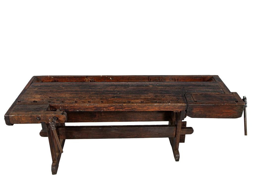 Antique 19th Century Shaker Style Work Bench Table im Zustand „Gut“ im Angebot in North York, ON