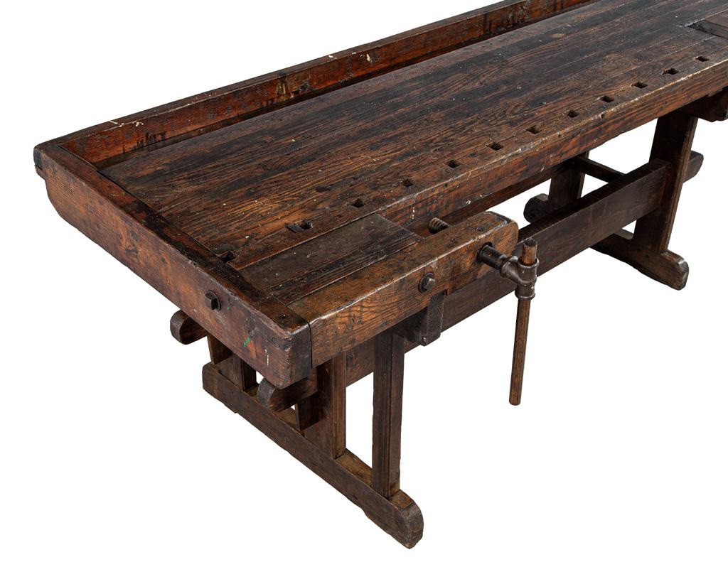 Antique 19th Century Shaker Style Work Bench Table im Angebot 1
