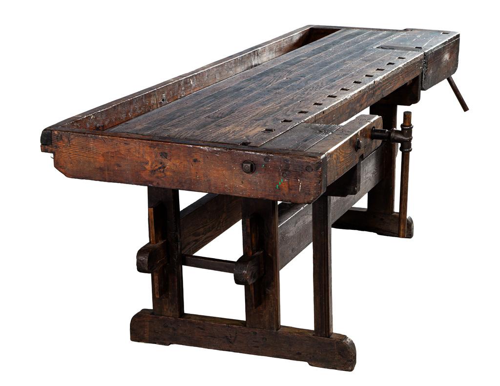 Antique 19th Century Shaker Style Work Bench Table im Angebot 2