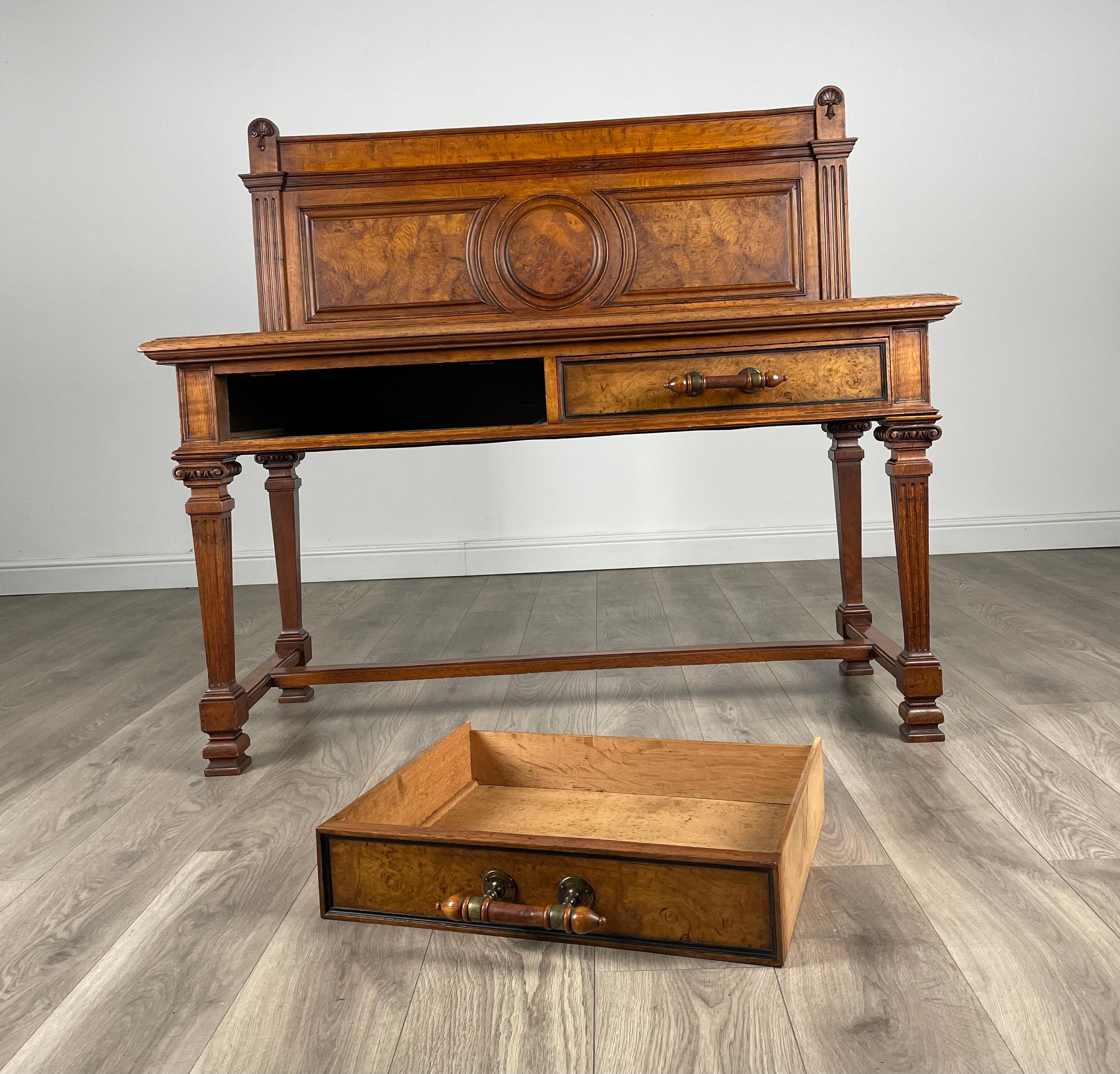 Antique 19th Century Side Table / Console Table In Oak ( REF AF-3118 ) For Sale 7
