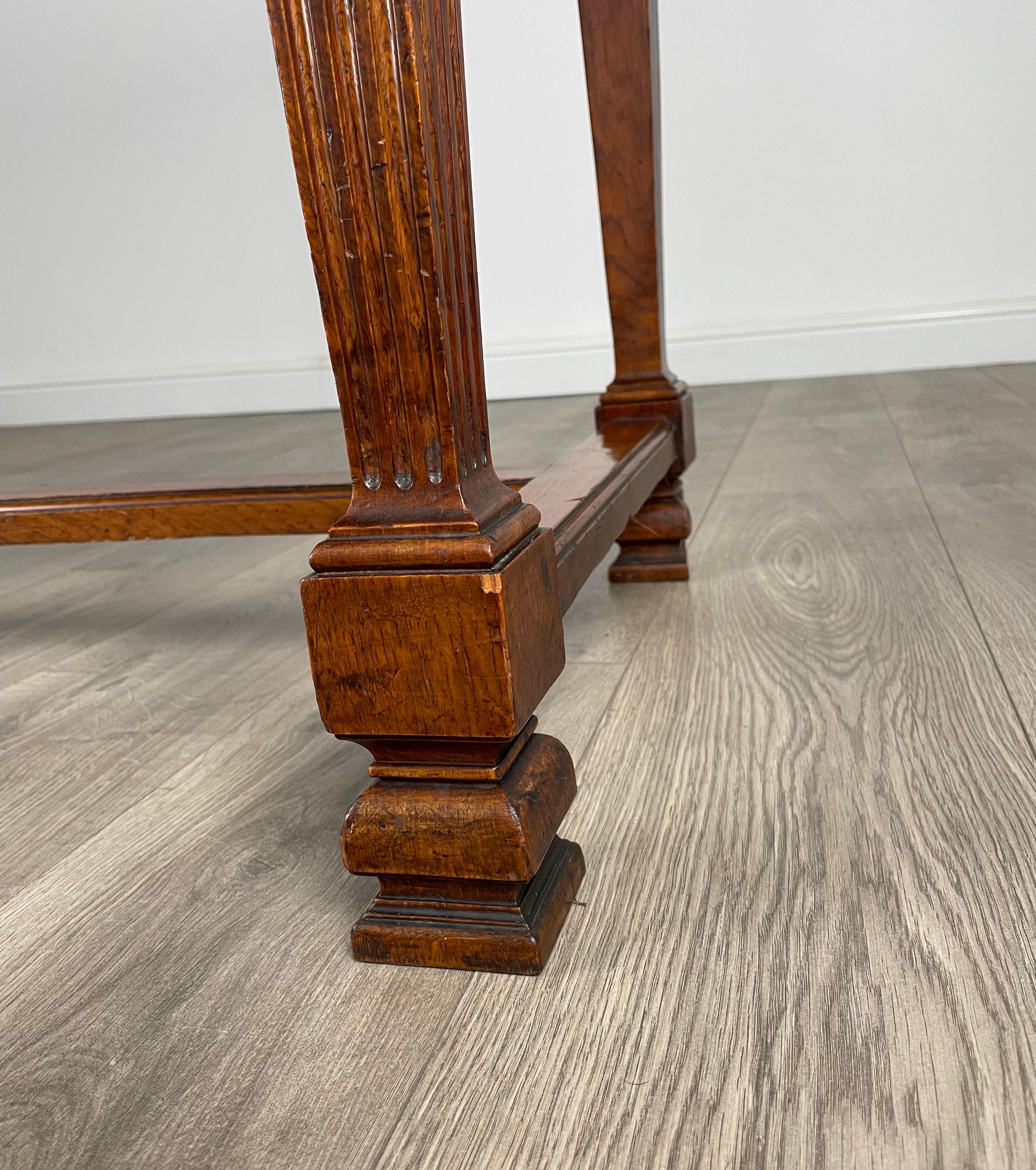 Antique 19th Century Side Table / Console Table In Oak ( REF AF-3118 ) For Sale 9