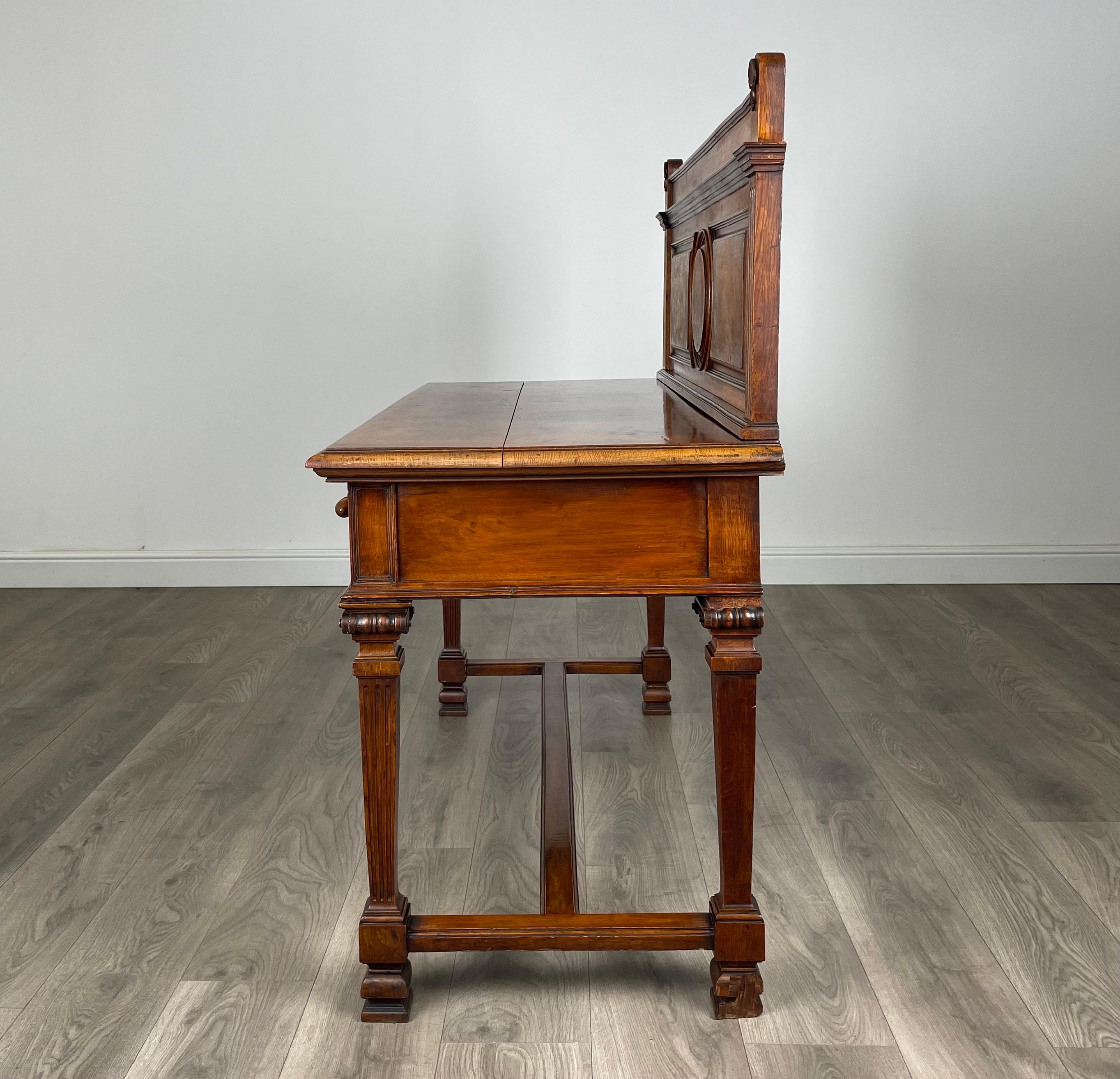 Antique 19th Century Side Table / Console Table In Oak ( REF AF-3118 ) In Good Condition For Sale In Ledbury, GB