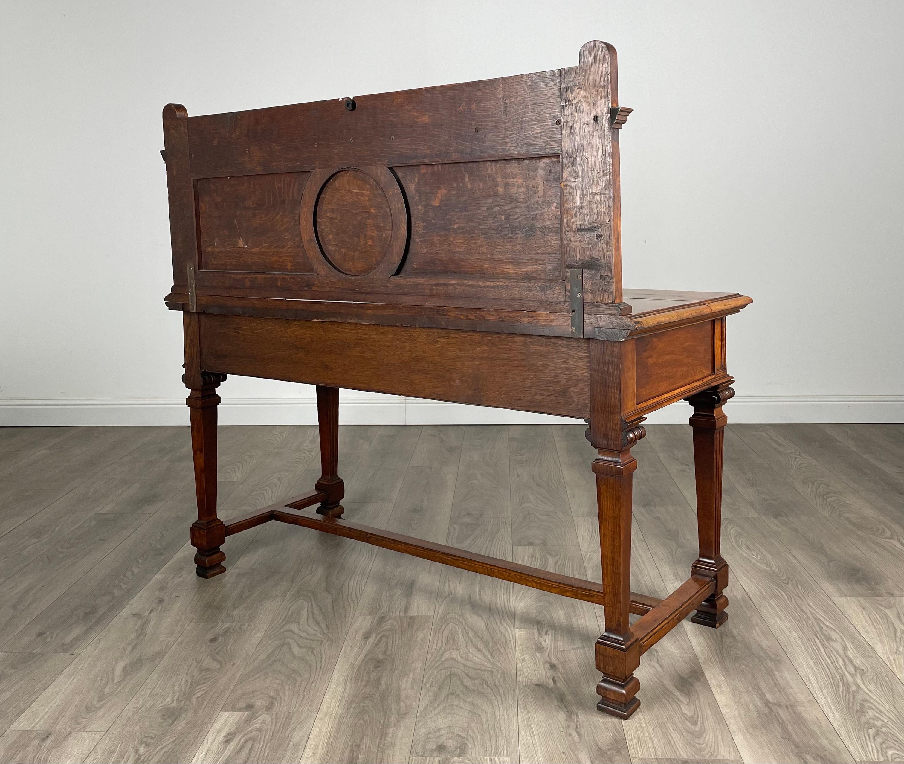 Antique 19th Century Side Table / Console Table In Oak ( REF AF-3118 ) For Sale 3