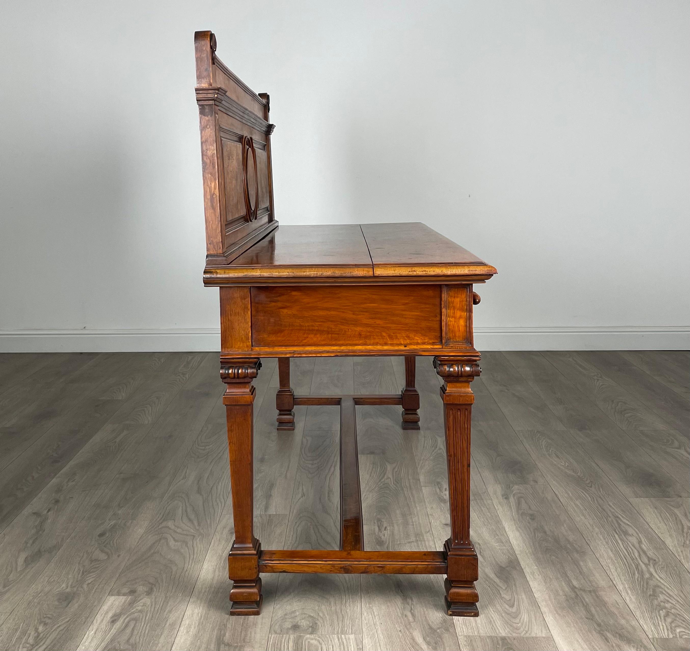 Antique 19th Century Side Table / Console Table In Oak ( REF AF-3118 ) For Sale 4