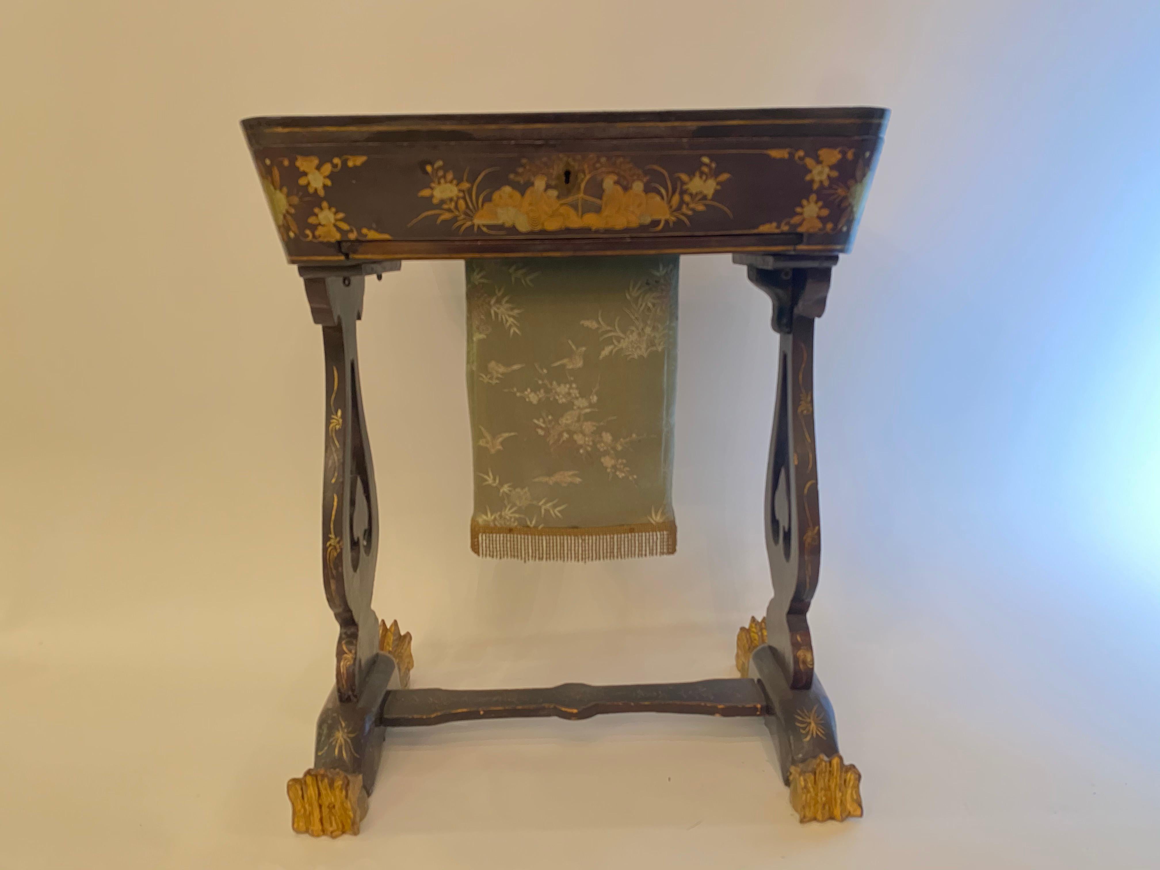antique sewing table