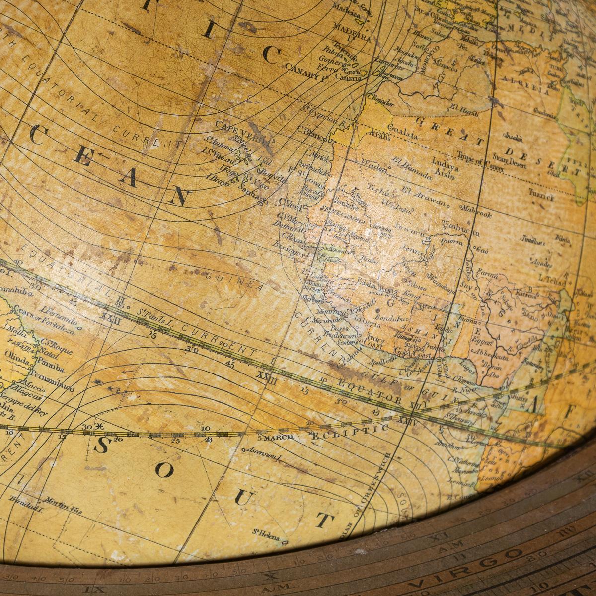 Antico Globo Terrestre Smith del XIX secolo di George Philip & Son Ltd c.C. 1890 in vendita 3