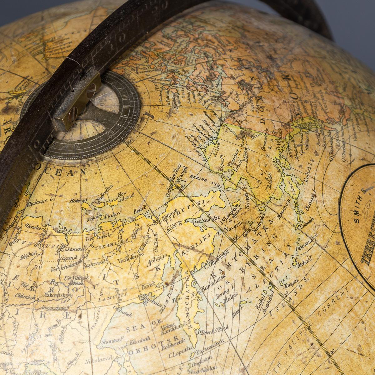 Antico Globo Terrestre Smith del XIX secolo di George Philip & Son Ltd c.C. 1890 in vendita 6