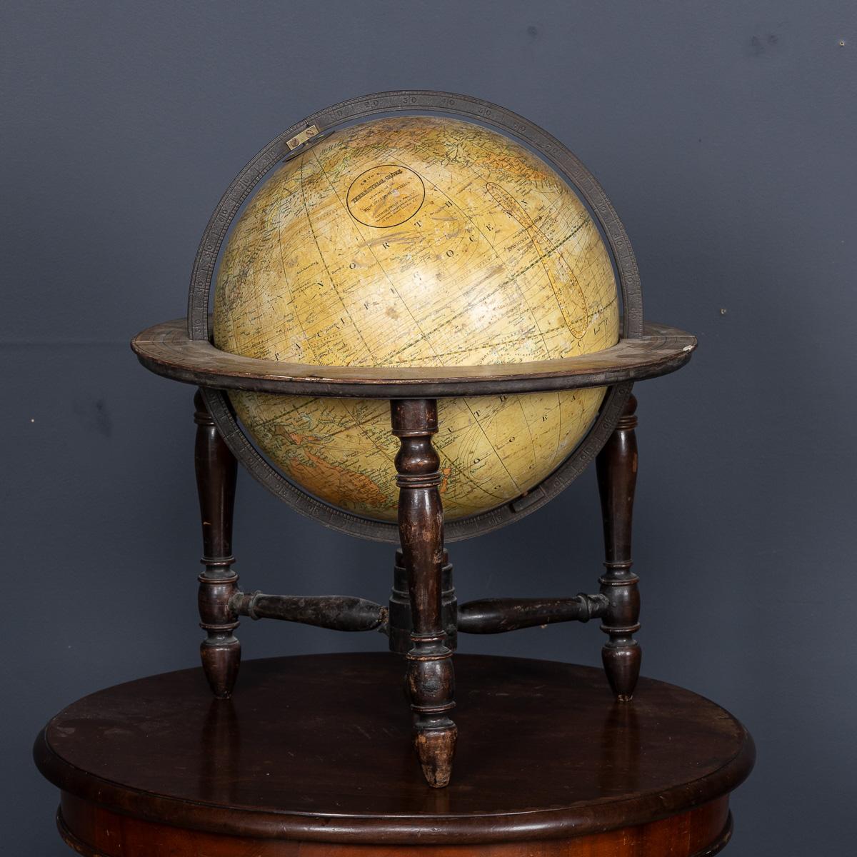 Britannico Antico Globo Terrestre Smith del XIX secolo di George Philip & Son Ltd c.C. 1890 in vendita
