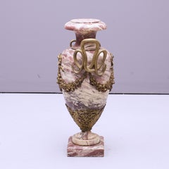 Antique 19th Century Solid Marble + Gilt Bronze Ormolu Urn Form