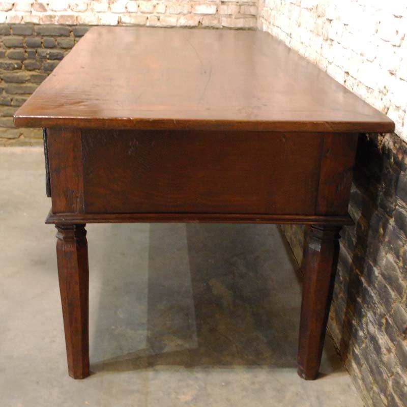 Antique 19th Century Spanish Chestnut Console or Serving Table 4