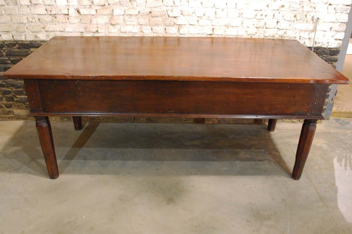 Antique 19th Century Spanish Chestnut Console or Serving Table 5