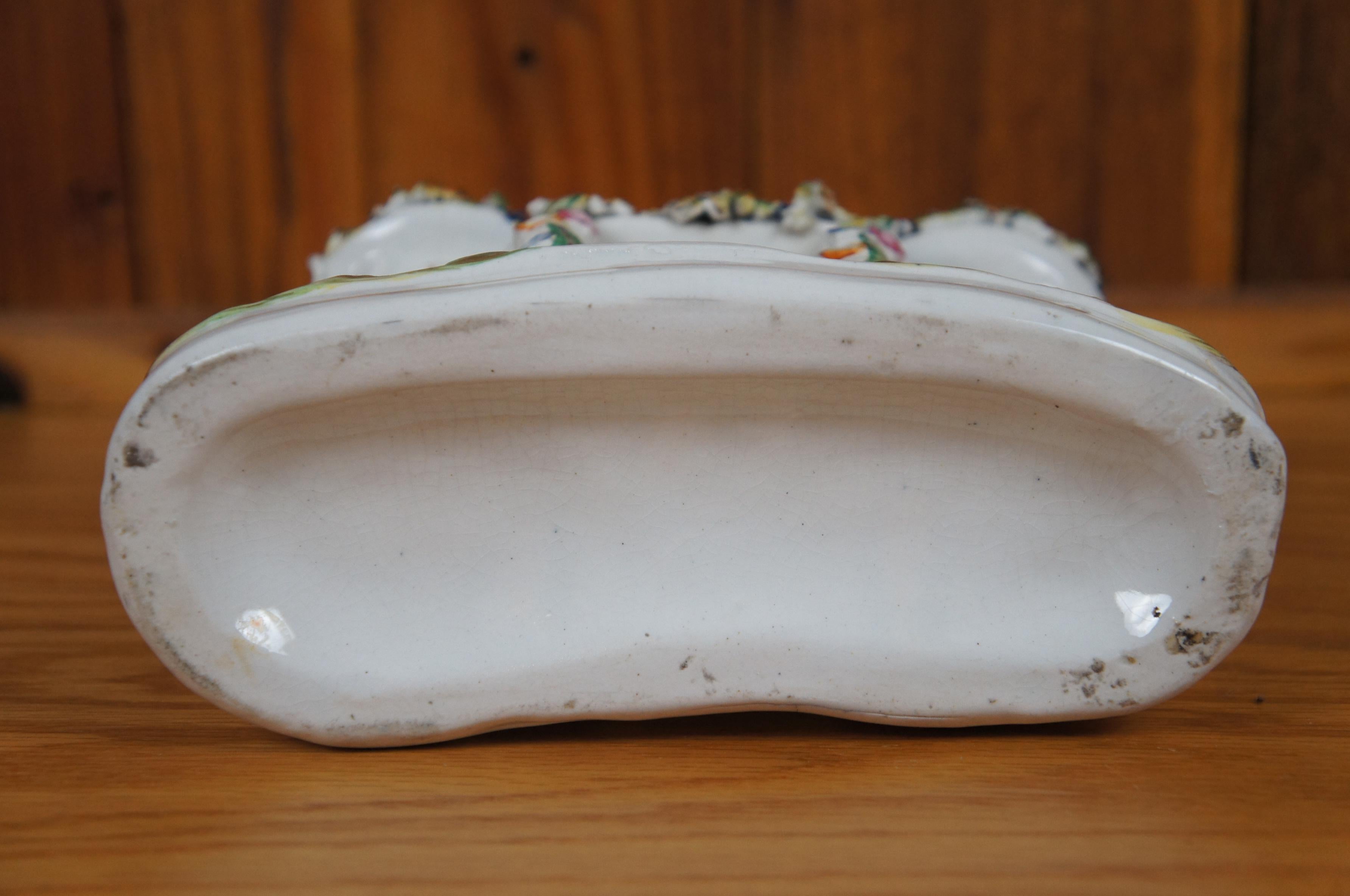 Antique 19th Century Staffordshire Porcelain Church Castle Manor House 7