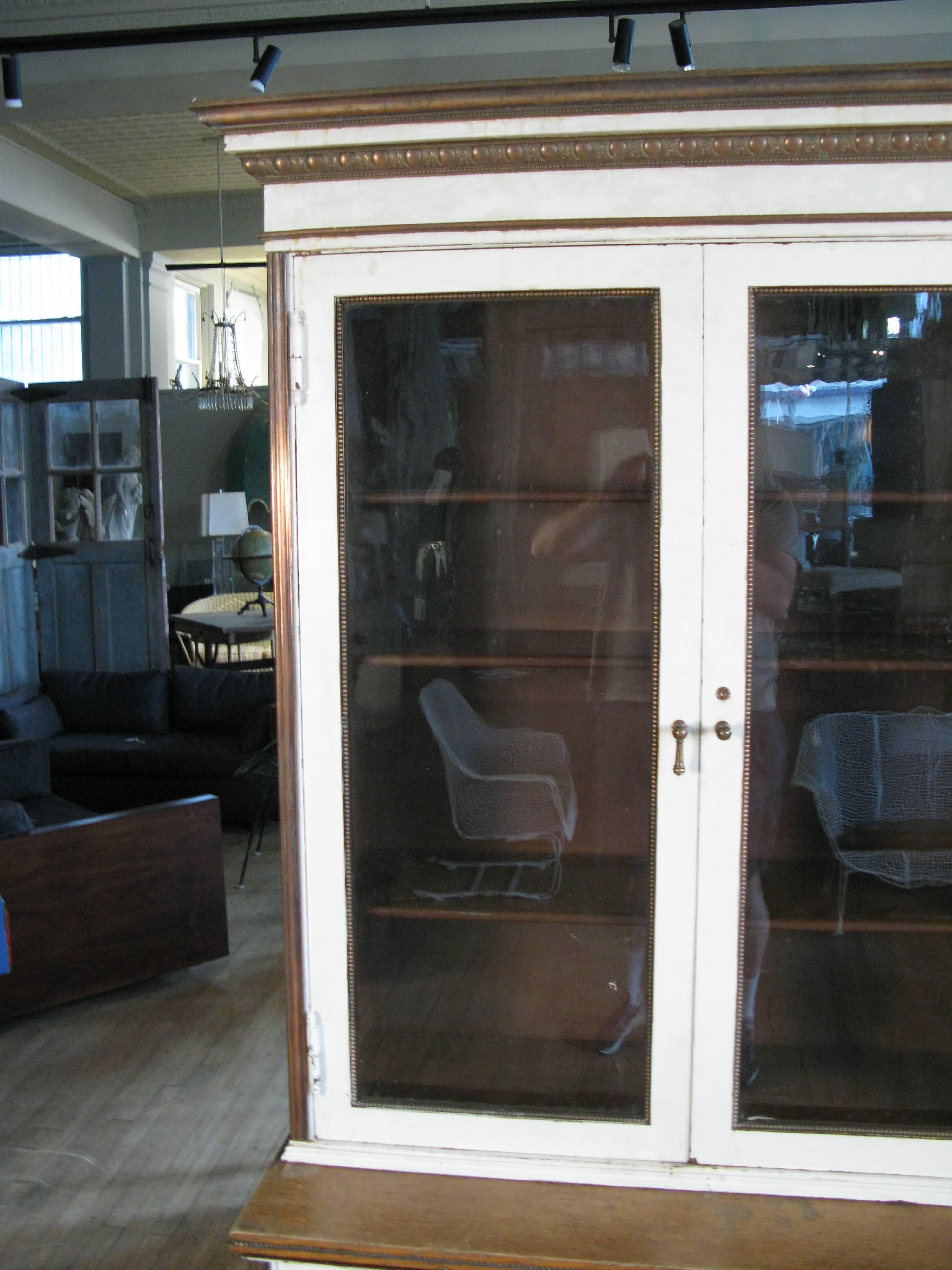 Antique 19th Century Steel and Glass Bookcase Cabinet by Carnegie In Good Condition In Hudson, NY