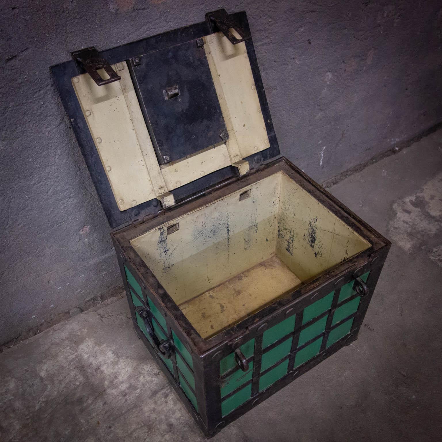 Antique 19th Century Strongbox, Key Included For Sale 5