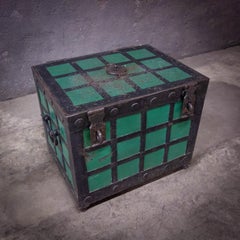 Antique 19th Century Strongbox, Key Included