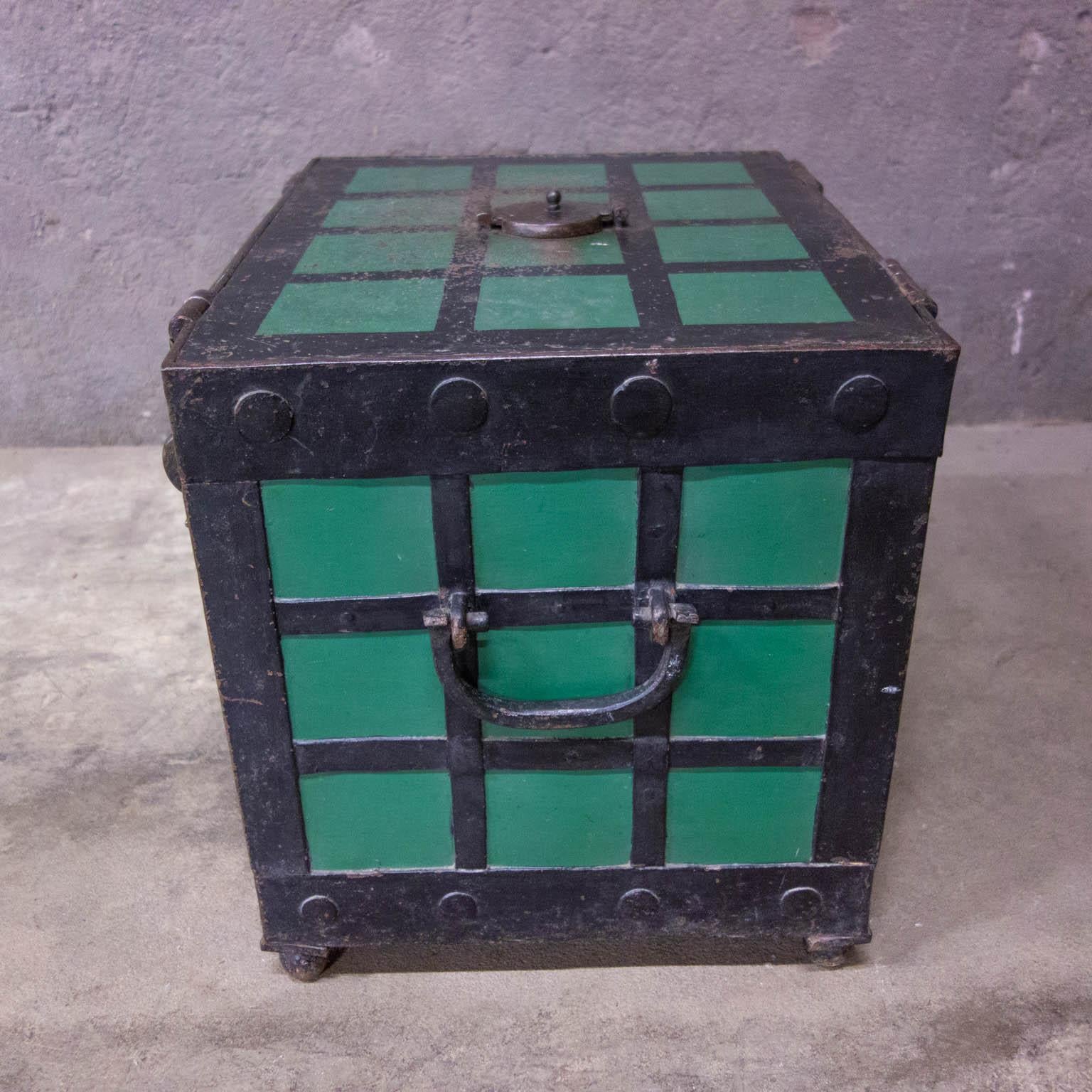 Antique 19th Century Strongbox, Key Included For Sale 13