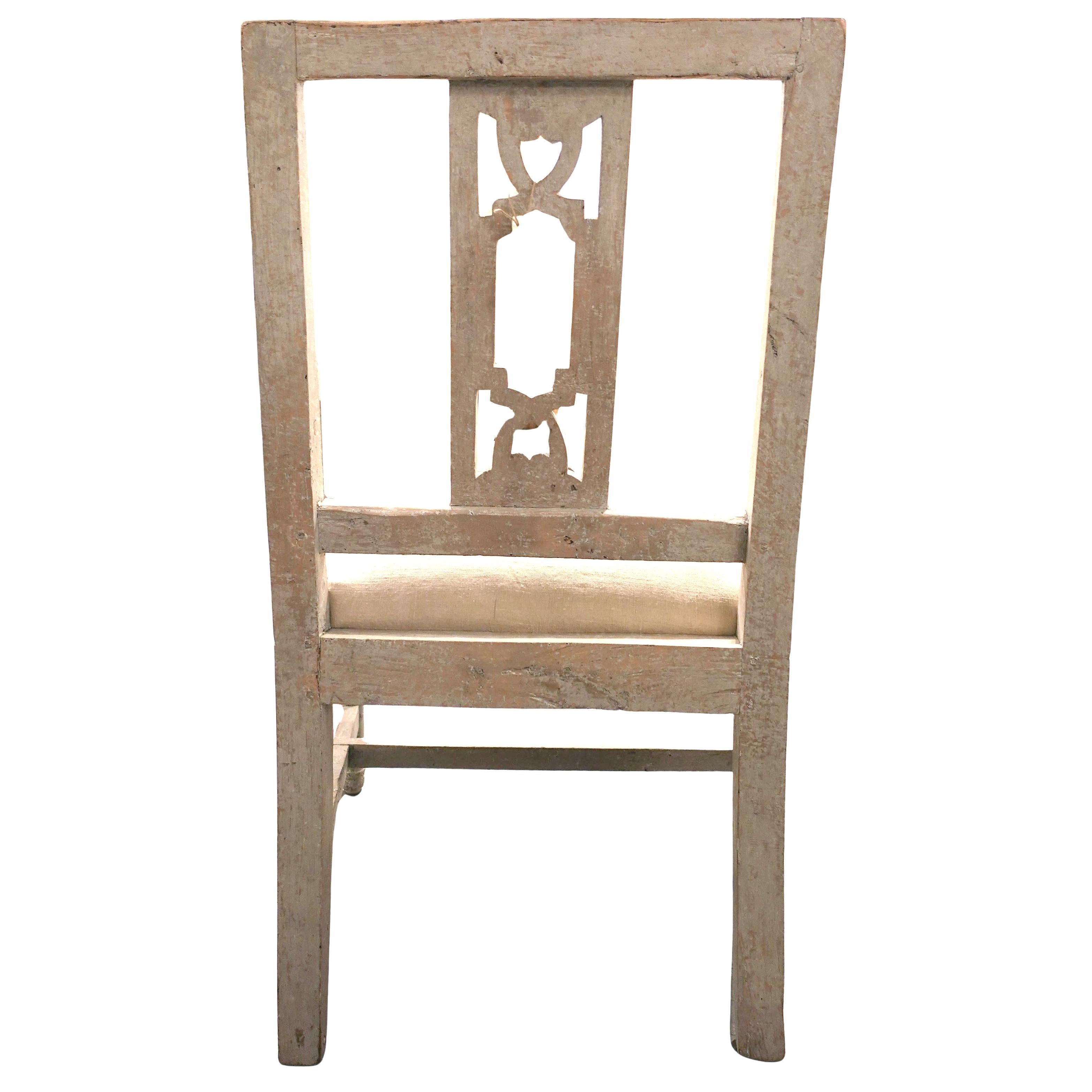 Ancienne chaise d'appoint suédoise gustavienne du 19e siècle Bon état - En vente à Leesburg, VA