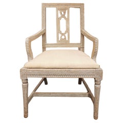 Antique 19th century Swedish Gustavian Accent Chair