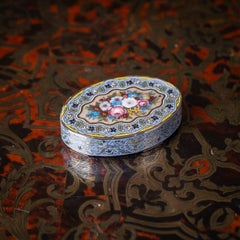 Antique 19th Century Swiss 18K Solid Gold & Enamel Snuff Box, Geneva c.1830