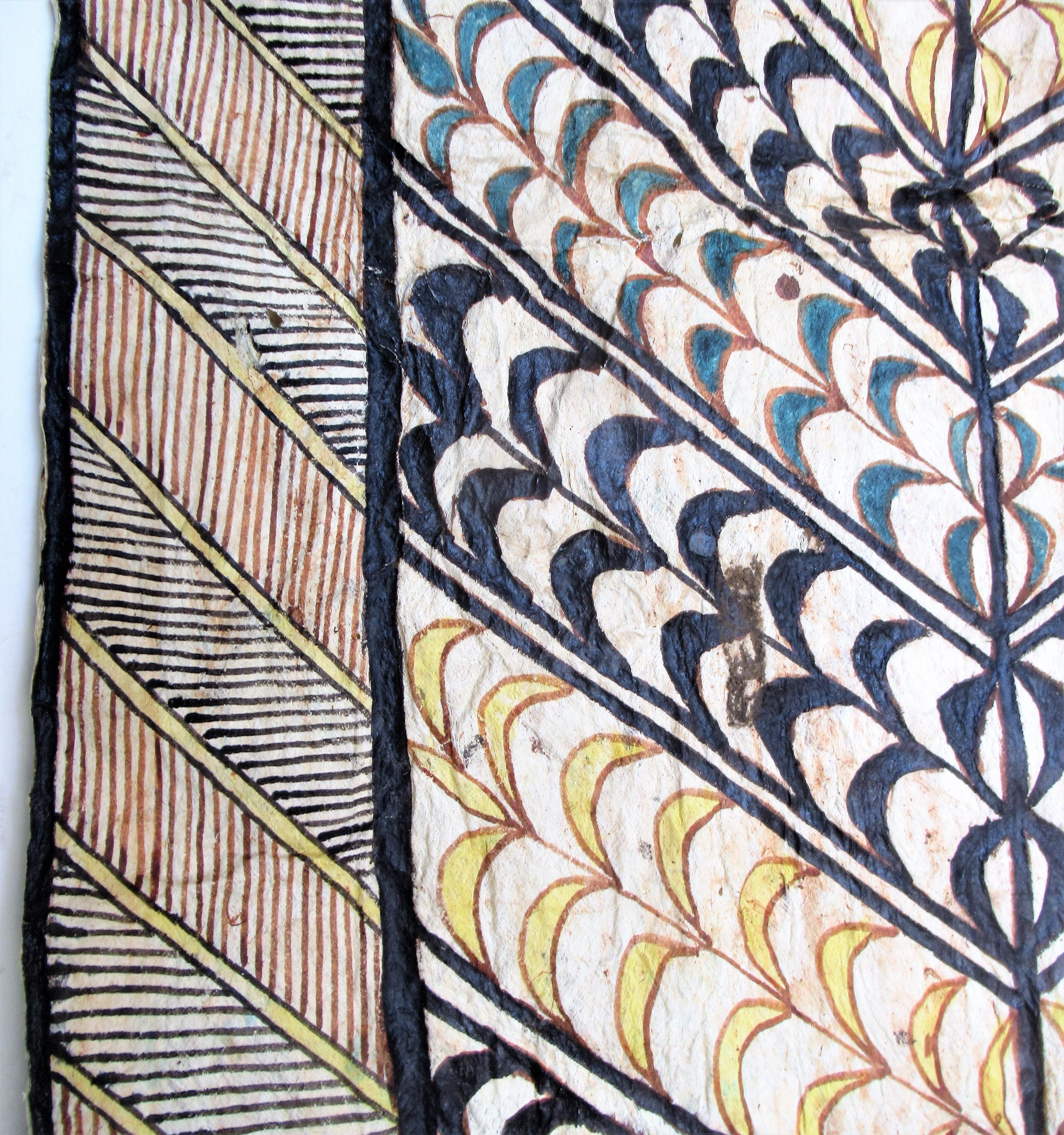 South American Antique 19th Century Tapa Cloth