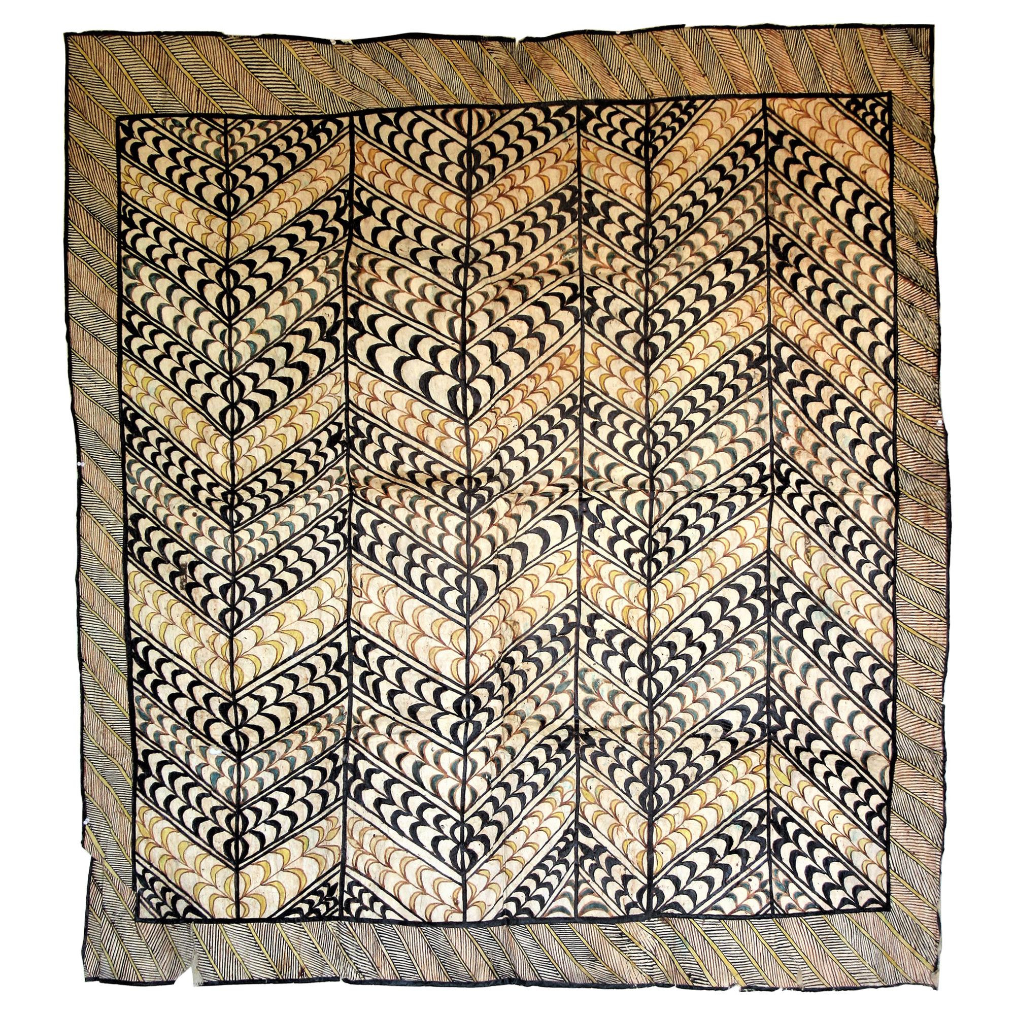 Antique 19th Century Tapa Cloth
