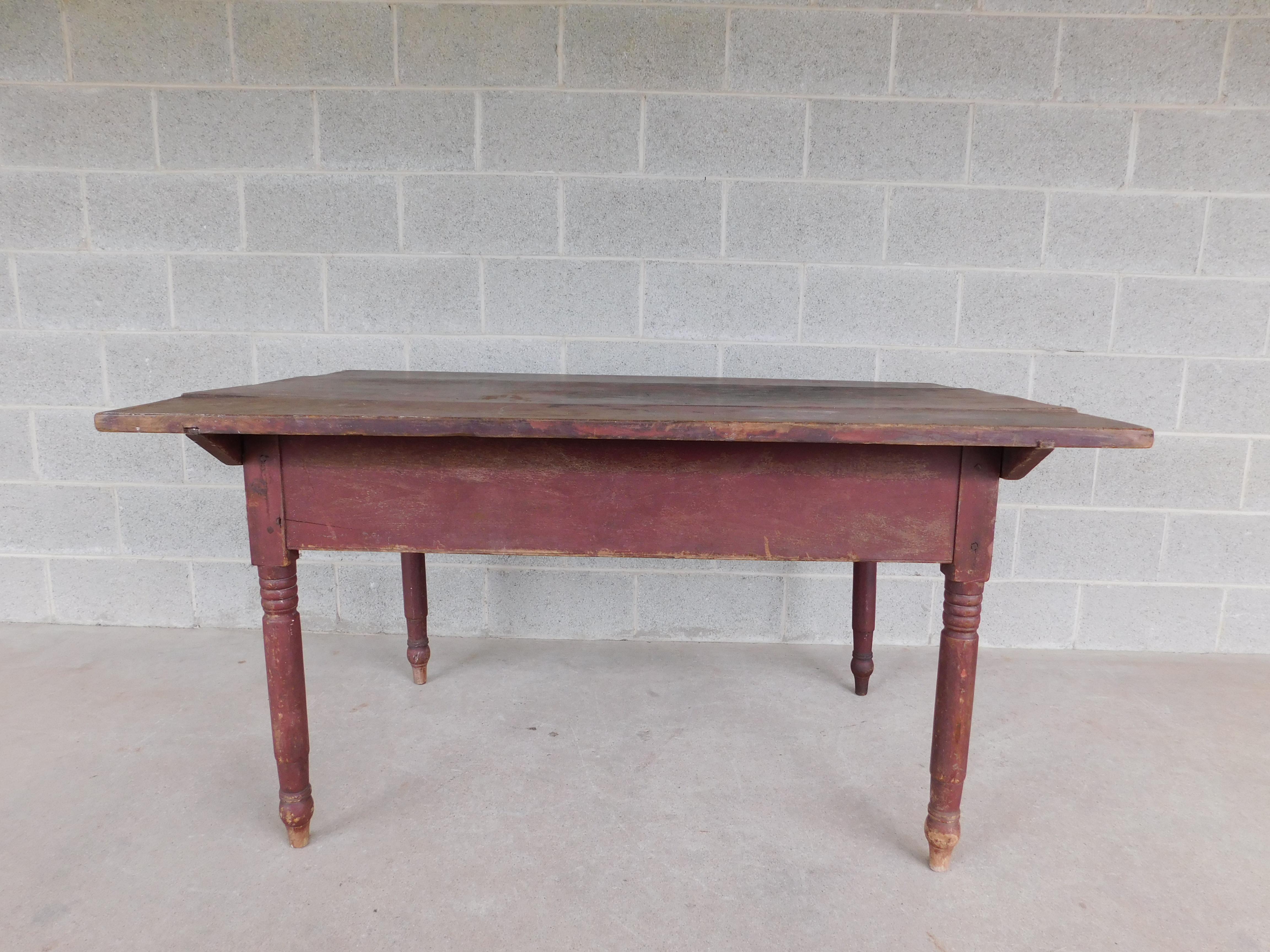 Antique 19th Century Tavern Work Dining Table For Sale 8