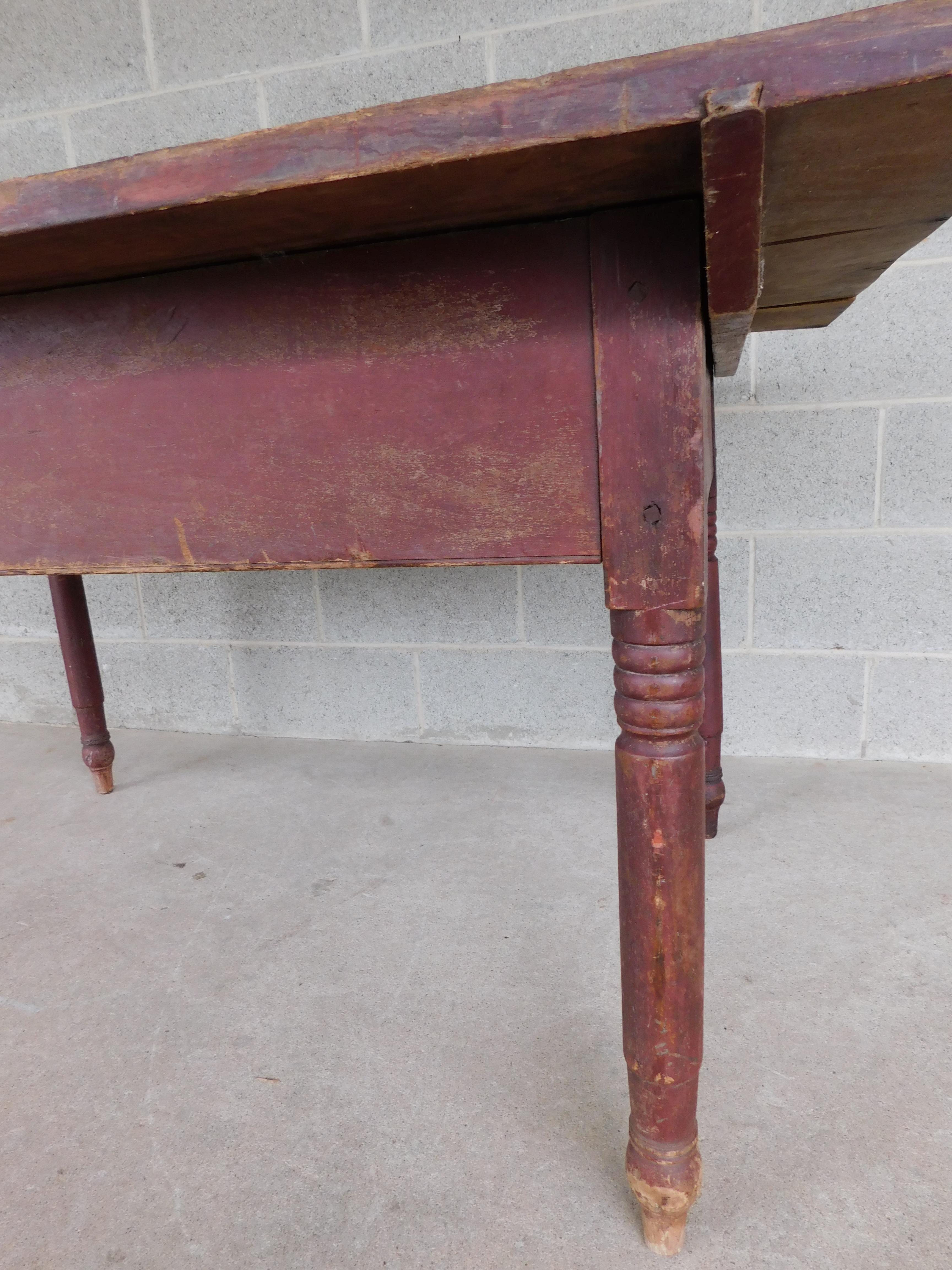 Antique 19th Century Tavern Work Dining Table For Sale 9