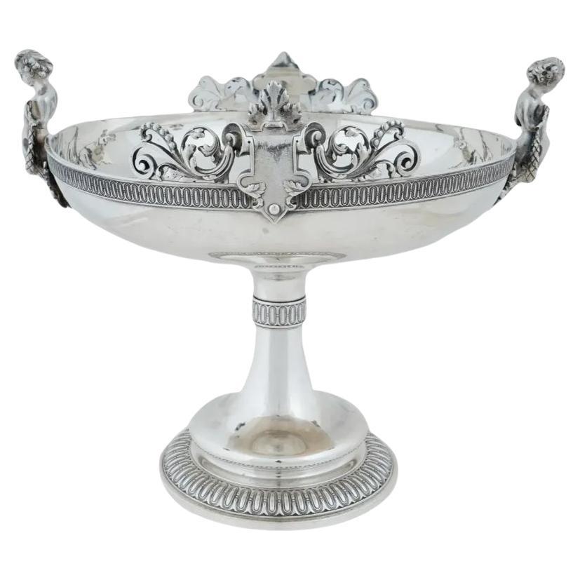 Antique 19Th Century Tiffany And Co Silver Centerpiece For Sale