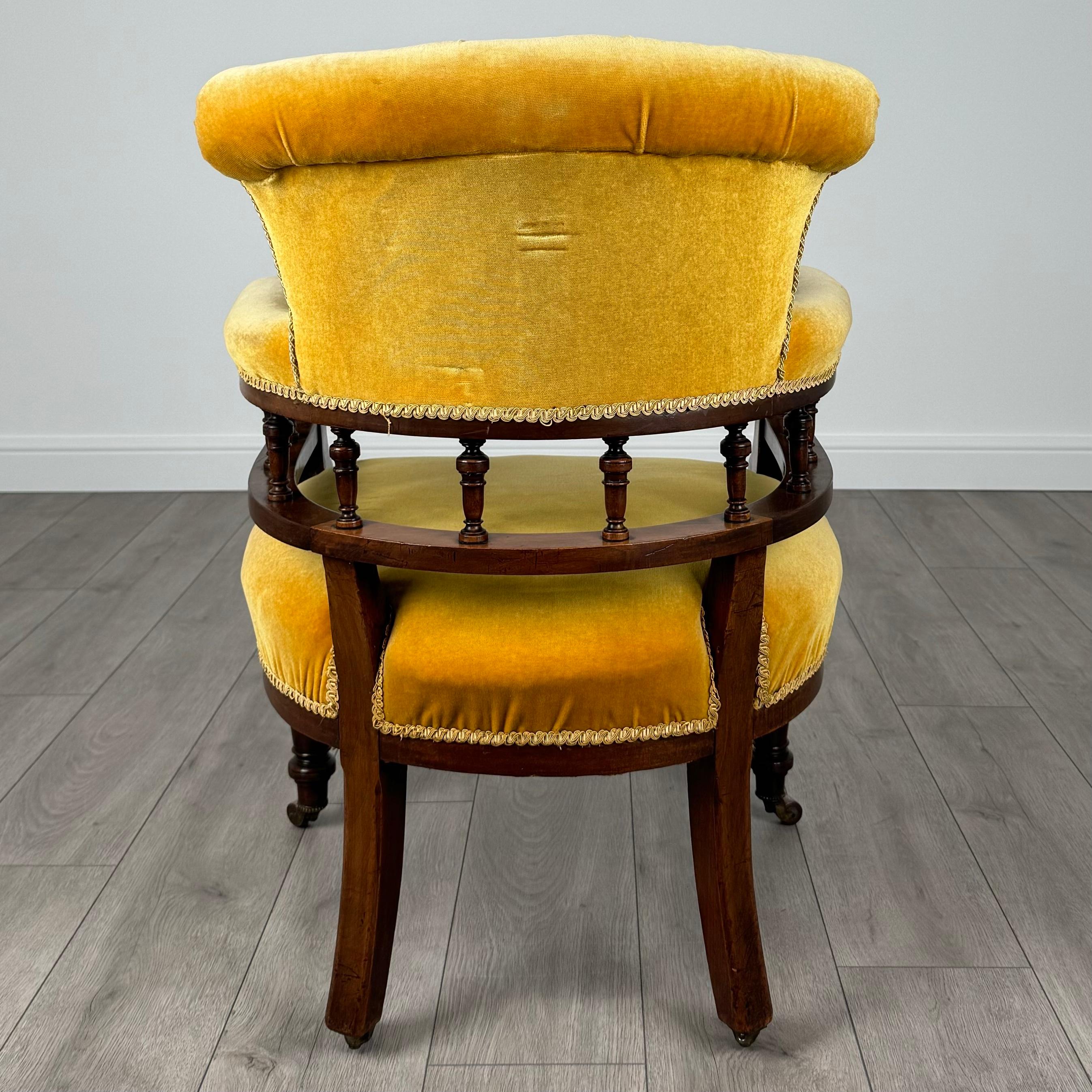 Antique 19th Century Tub Chair / Armchair In Mahogany ( REF AF-3538 ) In Good Condition In Ledbury, GB