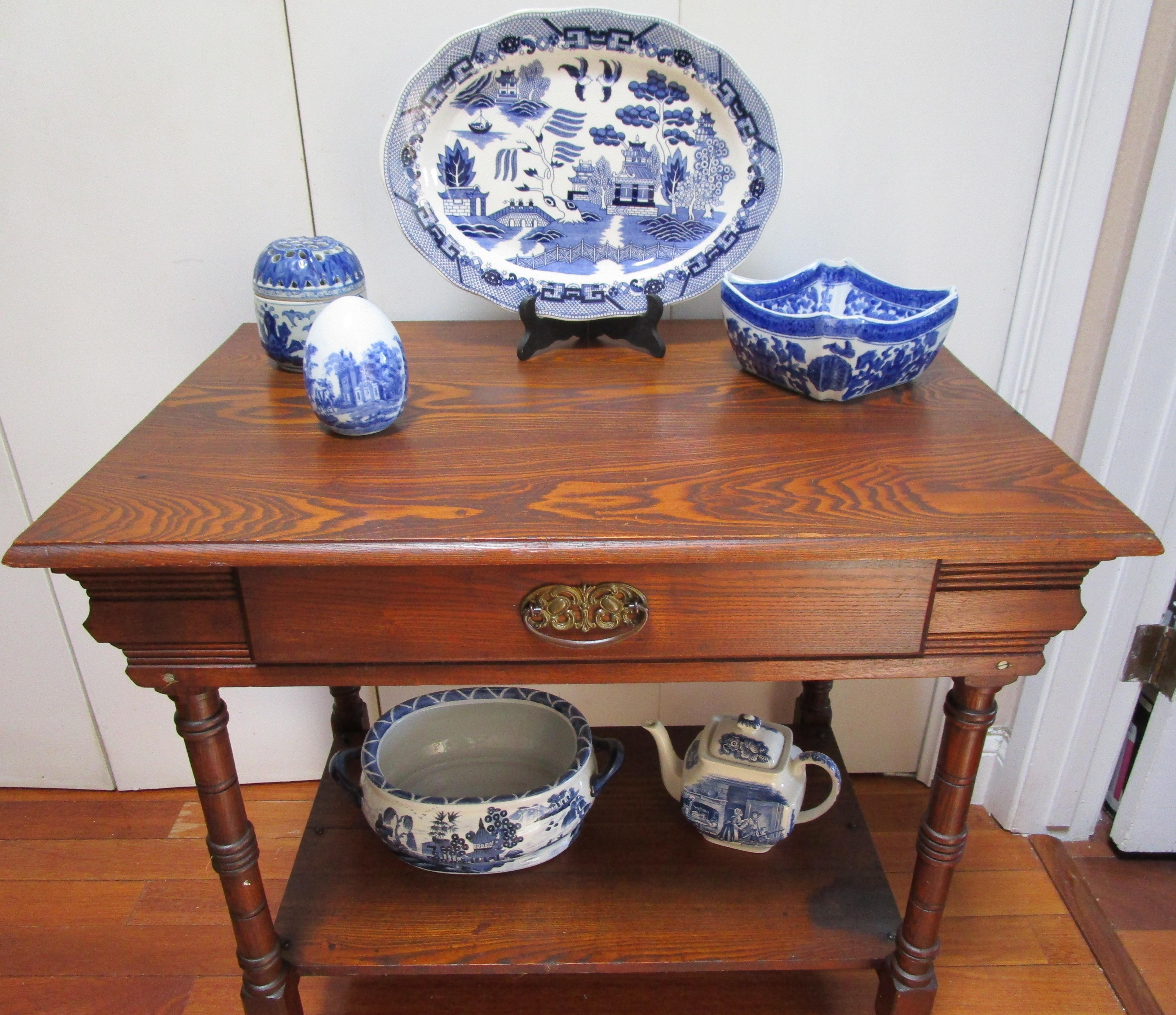 Hand-Carved Antique, 19th Century Turned Pine Occasional Table For Sale