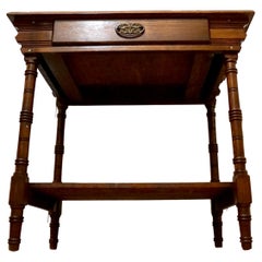 Antique, 19th Century Turned Pine Occasional Table