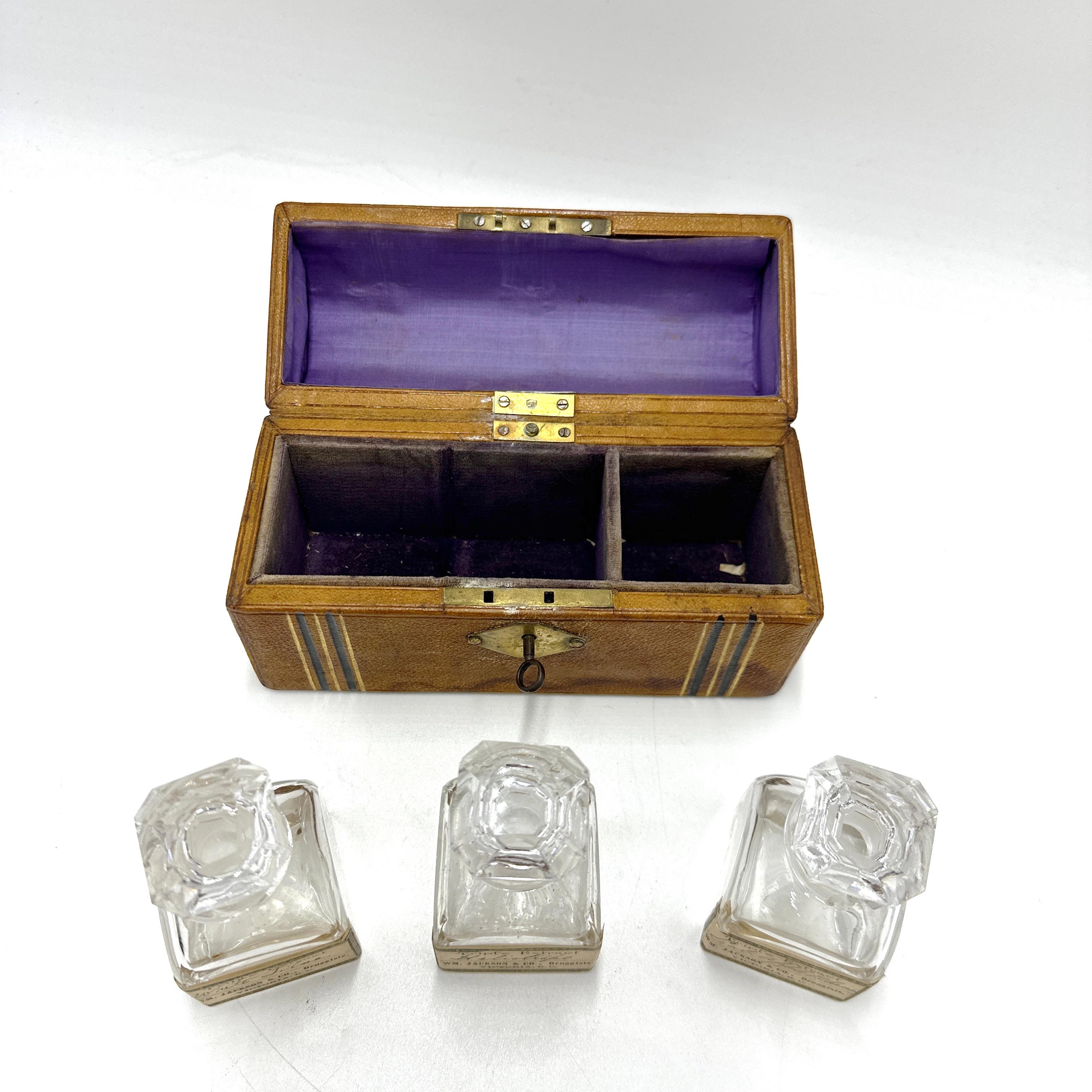 Late 19th Century Antique 19th Century Victoria BC Take Home Apothecary Jar Set