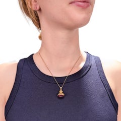 Antique 19th Century Victorian 14K Gold & Amethyst Watch Fob