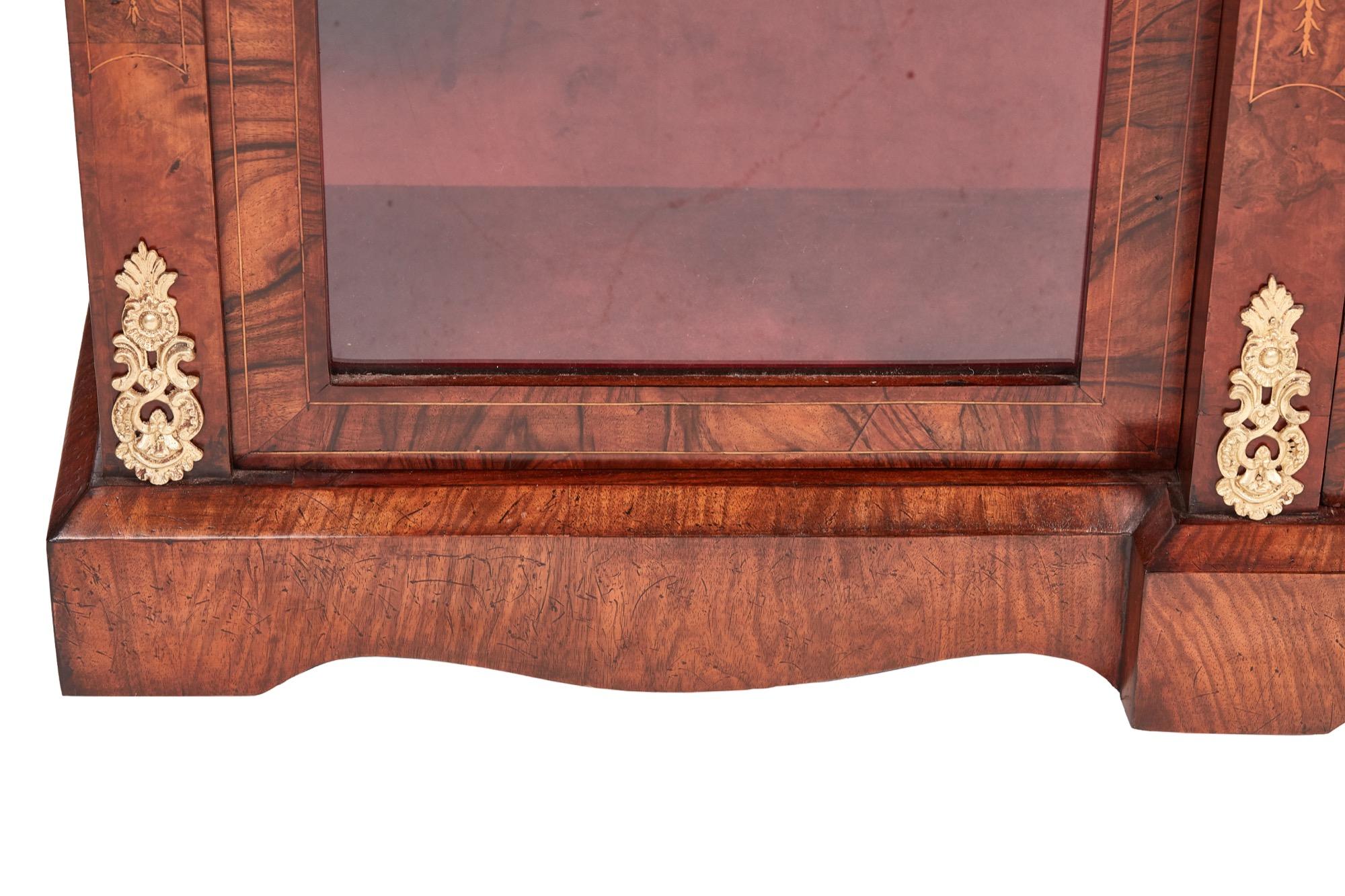 Antique 19th Century Victorian Burr Walnut Inlaid Credenza 7