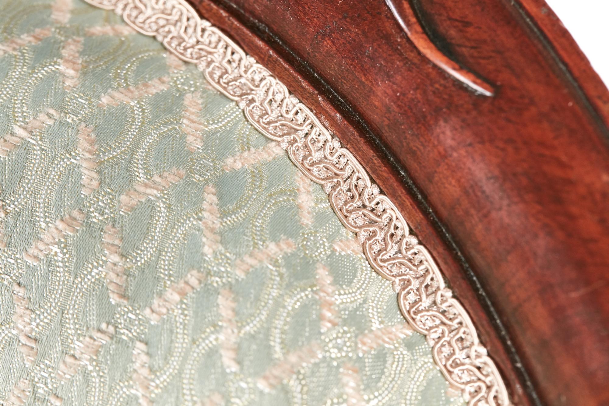 Antique 19th Century Victorian Carved Walnut Armchair 2