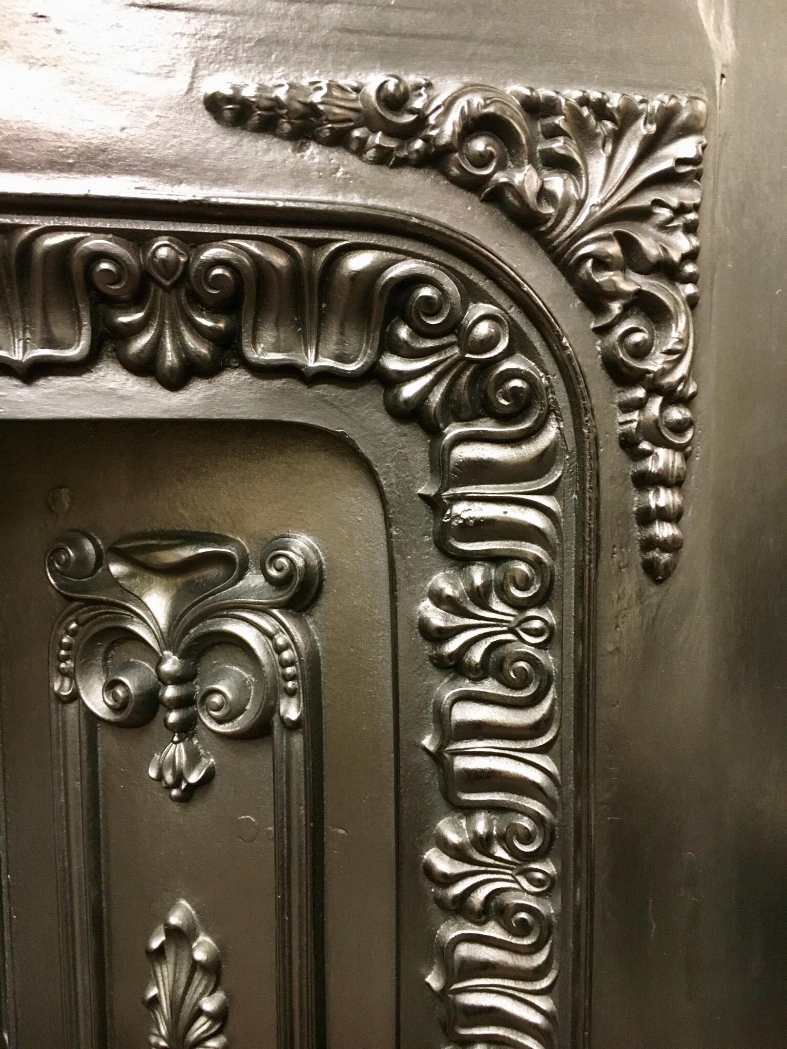 cast iron antique fireplace
