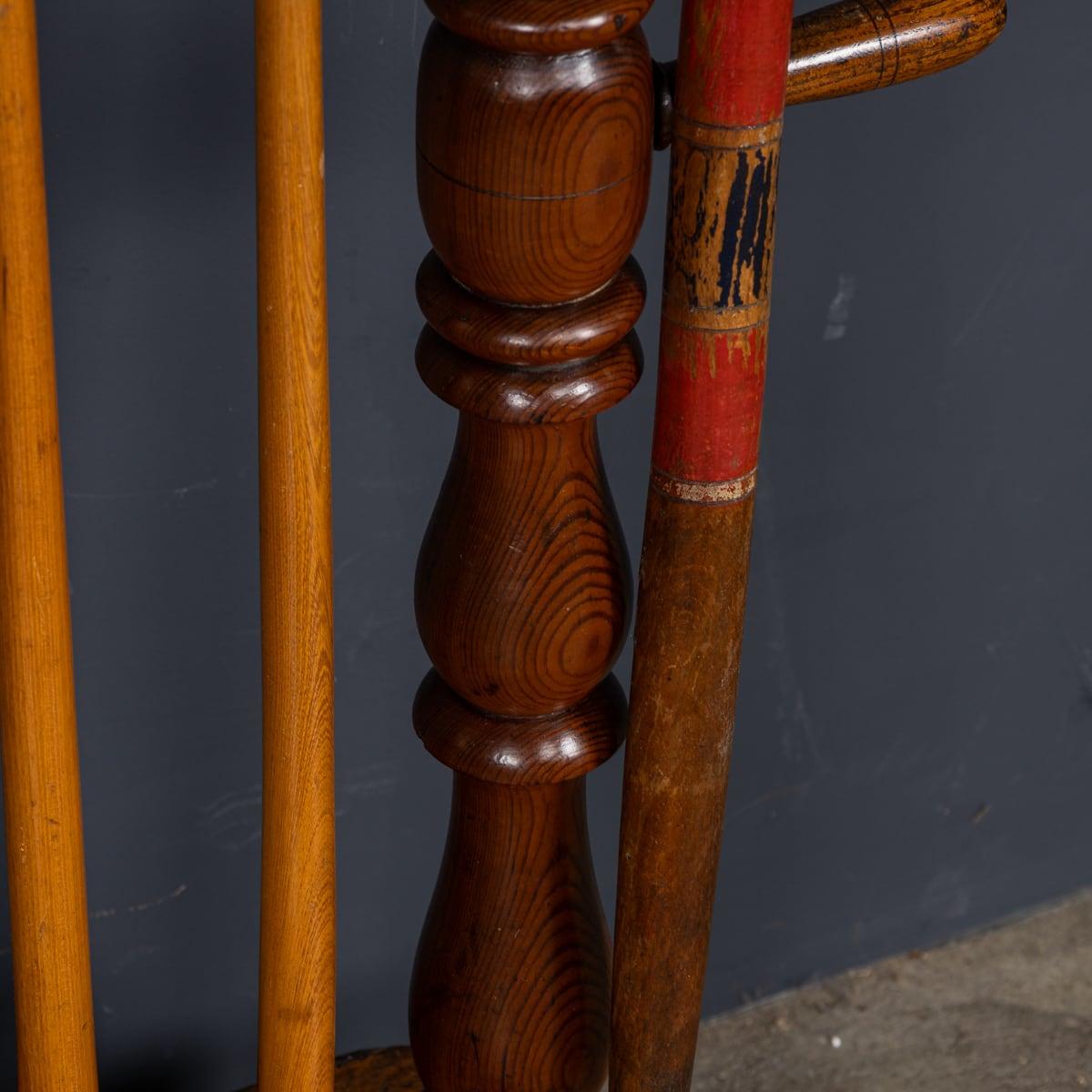 Antique 19th Century Victorian Croquet Set On Stand, Cassiobury c.1880 4