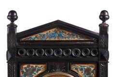 Antique 19th Century Victorian Ebonised Aesthetic Movement Mantel Clock