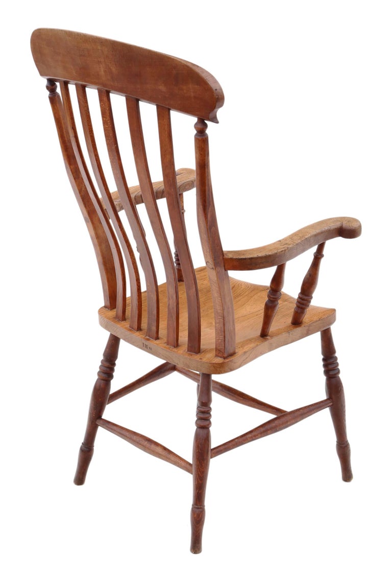 Antique 19th Century Victorian Elm and Beech Grandad Windsor Chair For Sale  at 1stDibs | grandad chairs, grandad chair