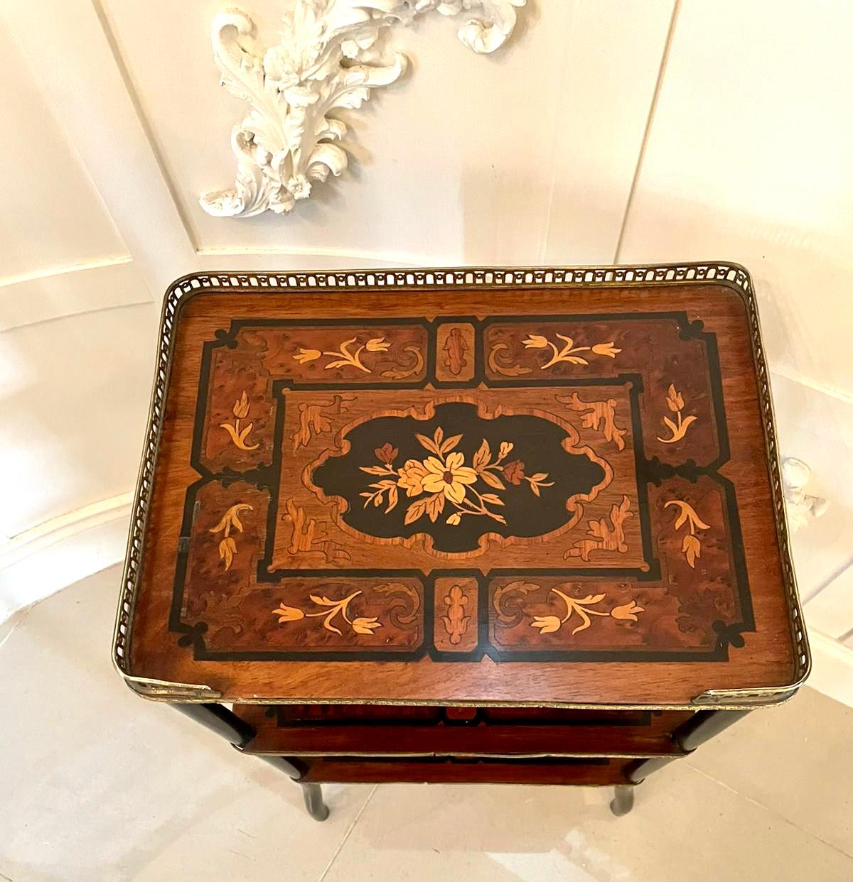 Antique French del 19° secolo, intarsiato, Etagere / Scaffalatura in vendita 1