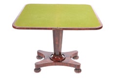 Antique 19th Century Victorian Mahogany Card Table