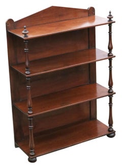Antique 19th Century Victorian Mahogany Floor or Wall Shelves / Bookcase – Fine