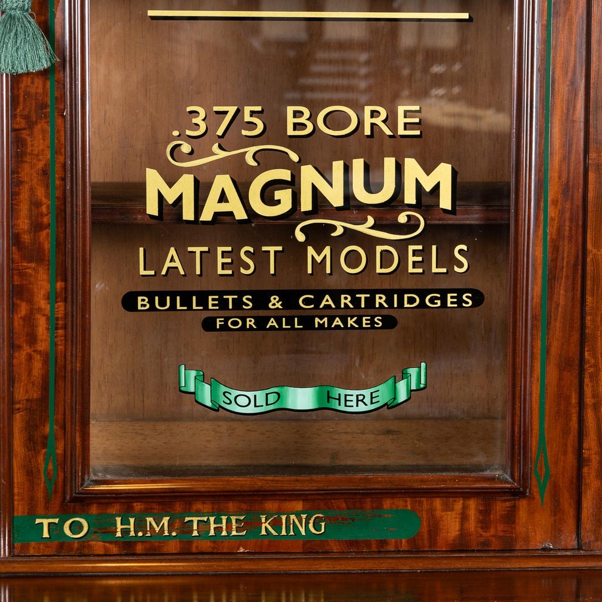 Antique 19th Century Victorian Mahogany Gun Shop Display Cabinet c.1880 For Sale 4