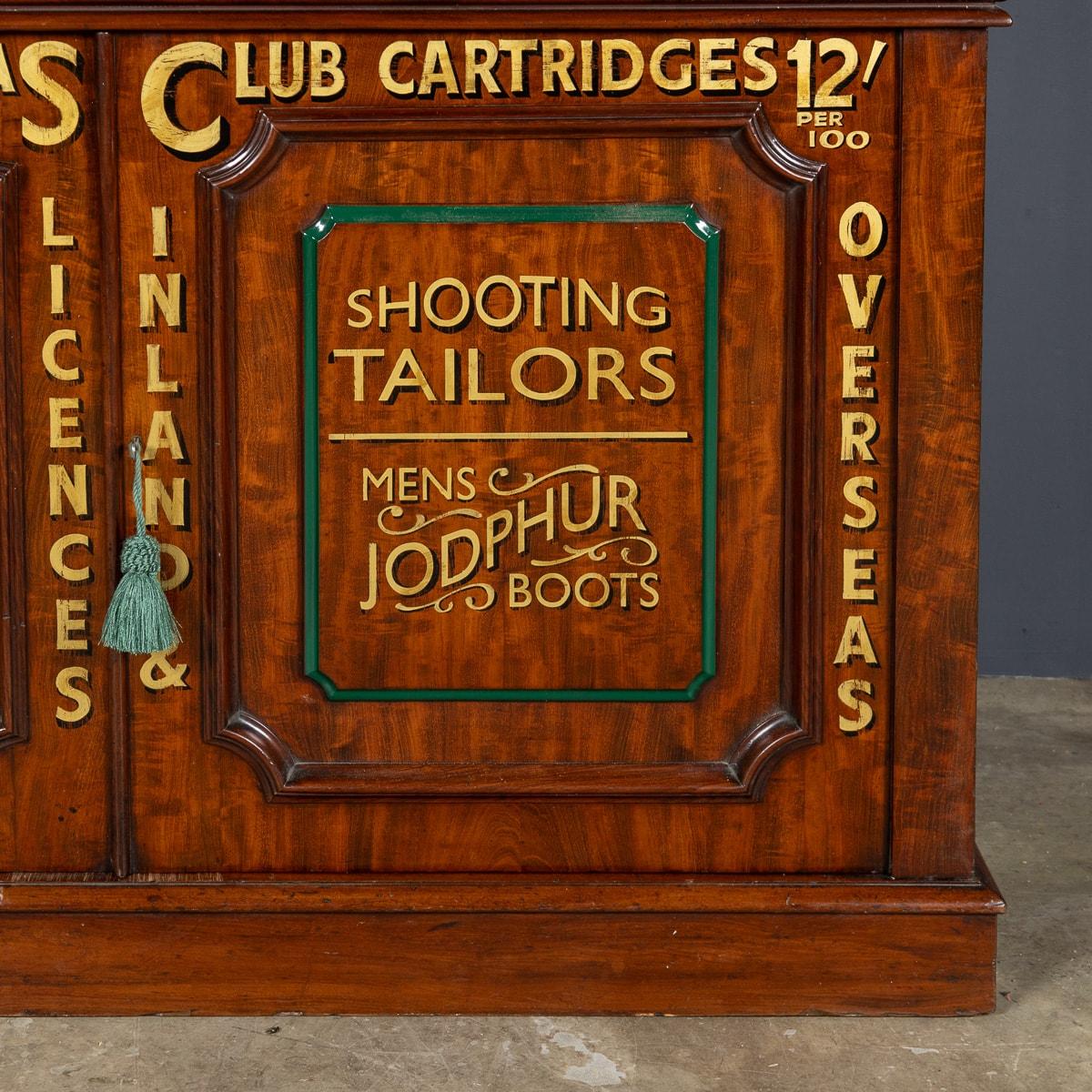 Antique 19th Century Victorian Mahogany Gun Shop Display Cabinet c.1880 For Sale 6