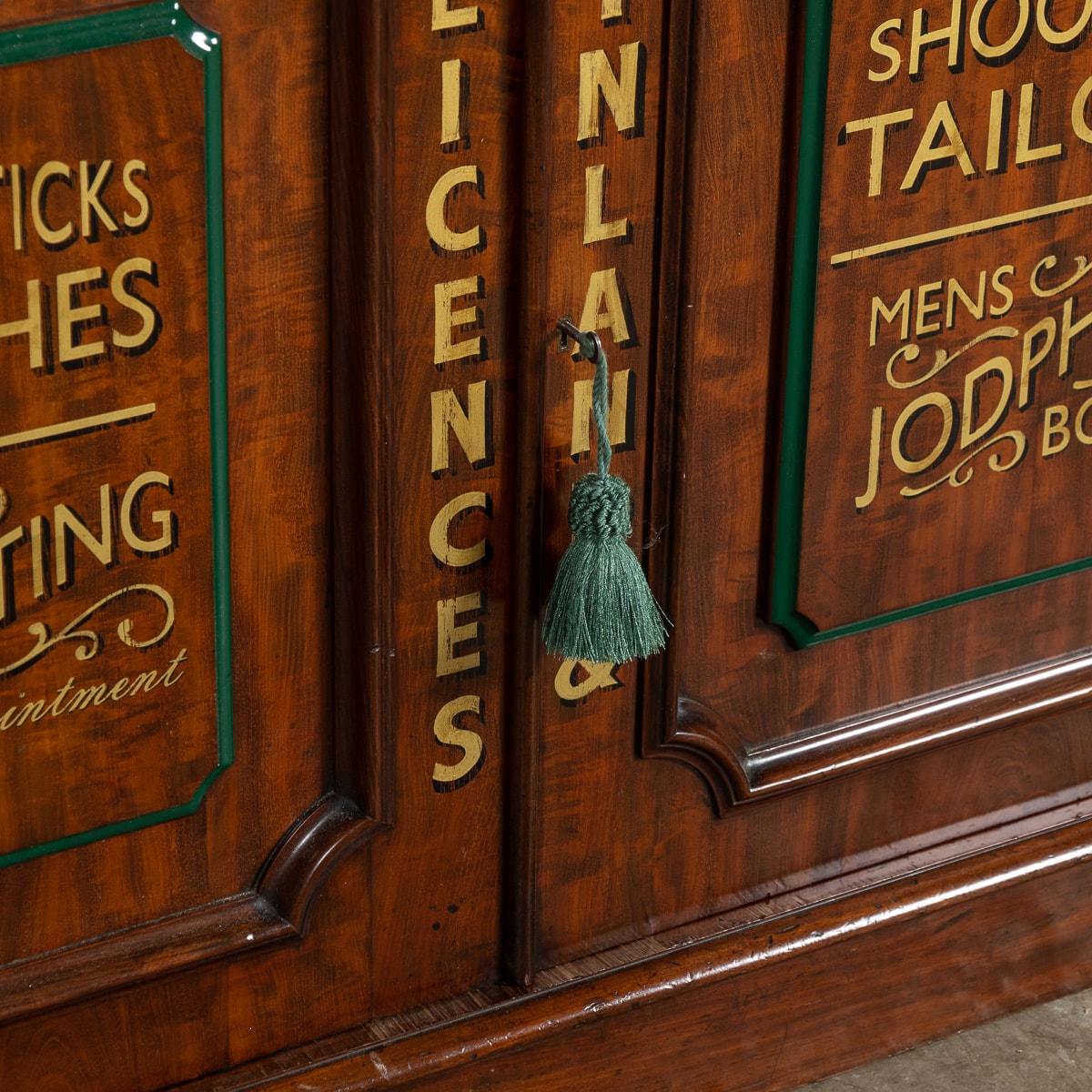 Antique 19th Century Victorian Mahogany Gun Shop Display Cabinet c.1880 For Sale 8