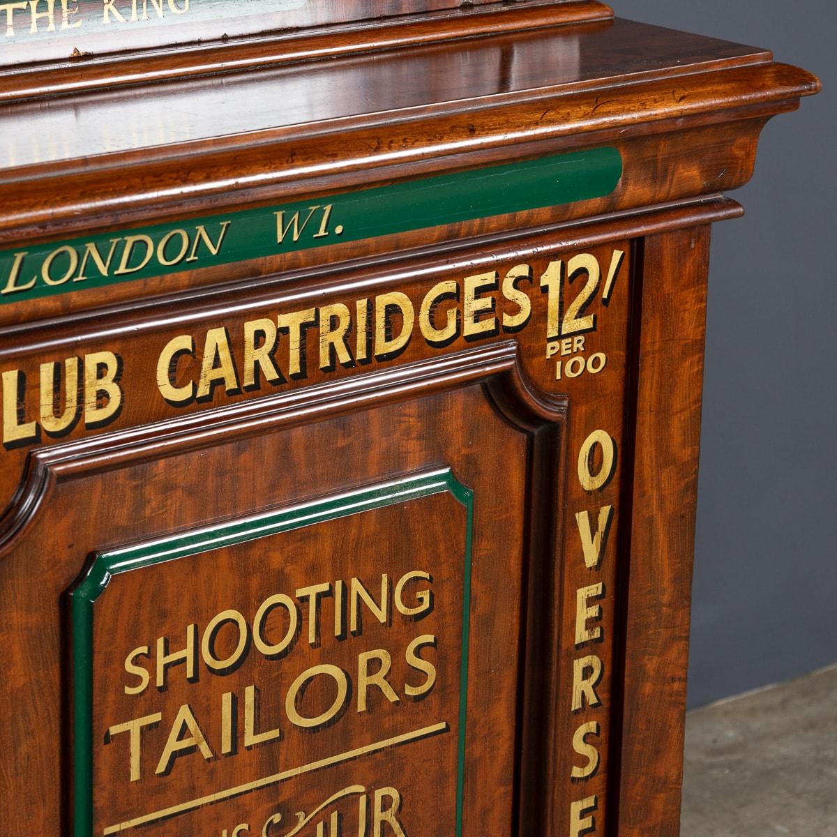 Antique 19th Century Victorian Mahogany Gun Shop Display Cabinet c.1880 For Sale 9