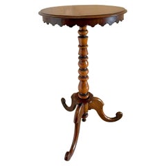 Antique 19th Century Victorian Mahogany Round Lamp Table