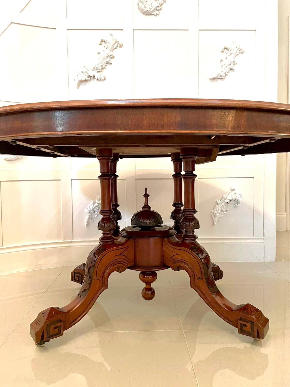 English Antique 19th Century Victorian Oval Mahogany Centre Table