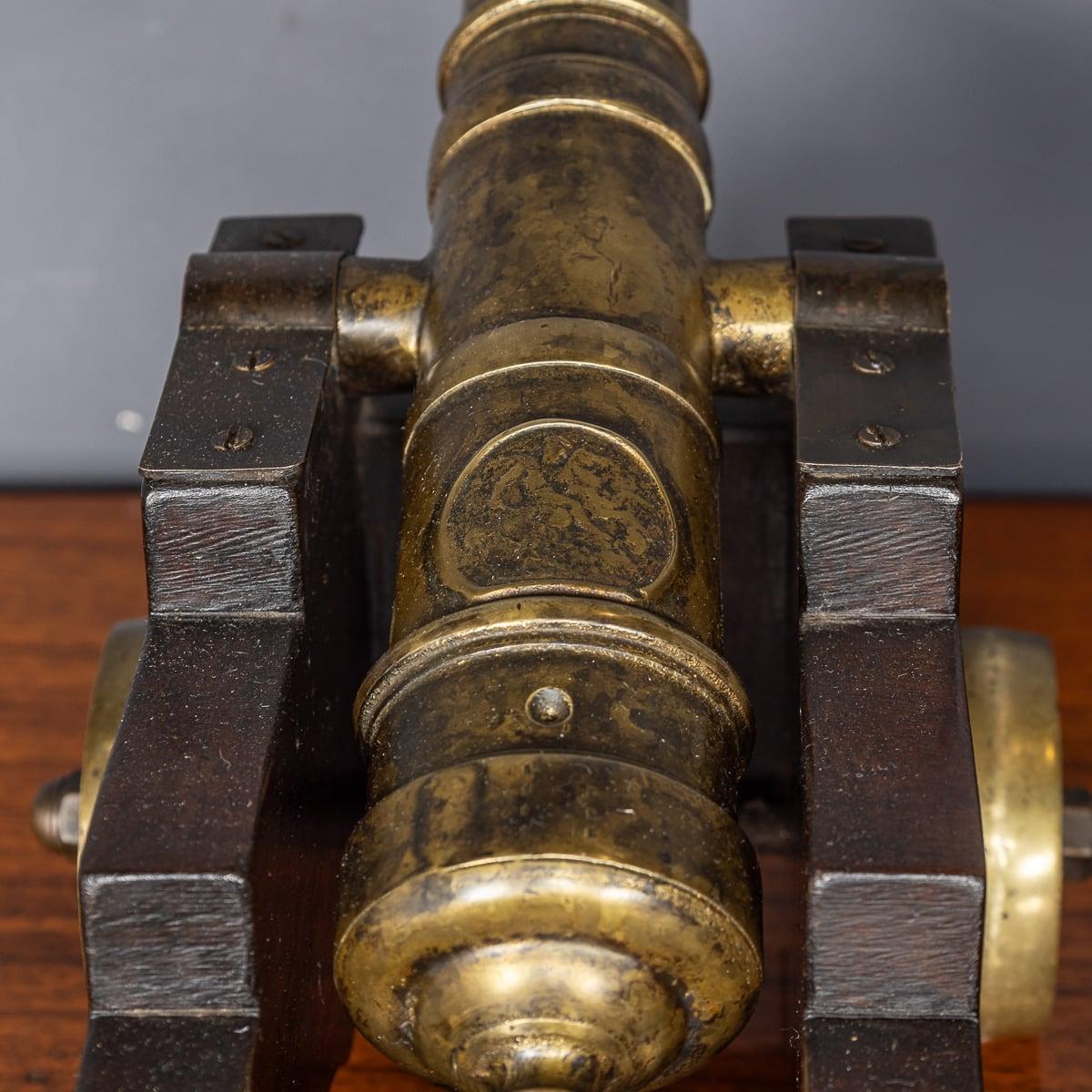 Antique 19th Century Victorian Pair Of Bronze Signal Cannons c.1890 12