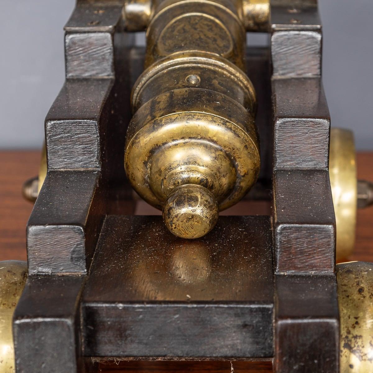 Antique 19th Century Victorian Pair Of Bronze Signal Cannons c.1890 13